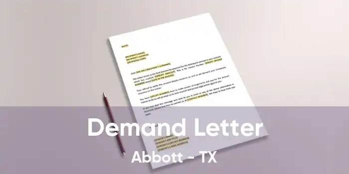 Demand Letter Abbott - TX