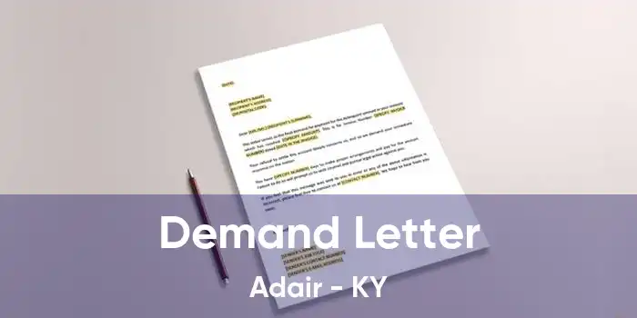 Demand Letter Adair - KY