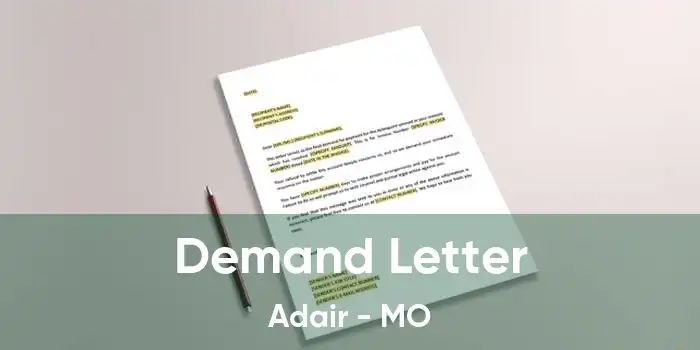 Demand Letter Adair - MO