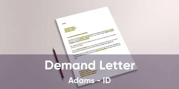 Demand Letter Adams - ID