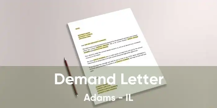 Demand Letter Adams - IL