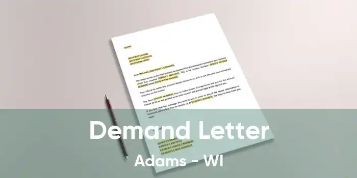 Demand Letter Adams - WI