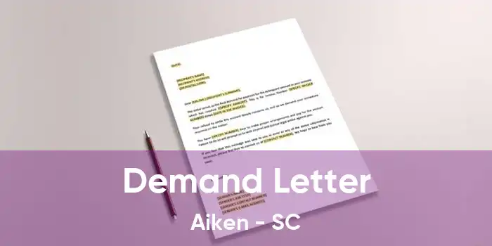 Demand Letter Aiken - SC