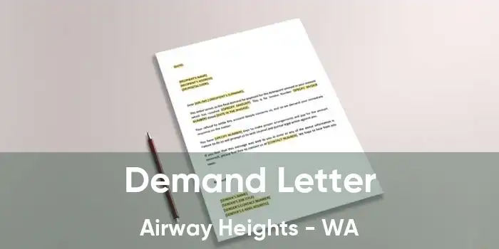 Demand Letter Airway Heights - WA