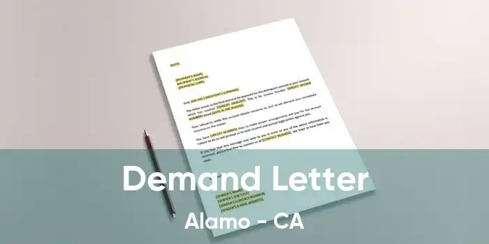 Demand Letter Alamo - CA