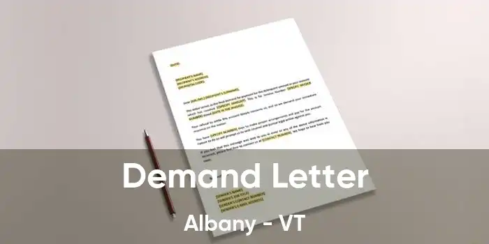 Demand Letter Albany - VT