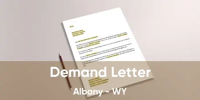 Demand Letter Albany - WY