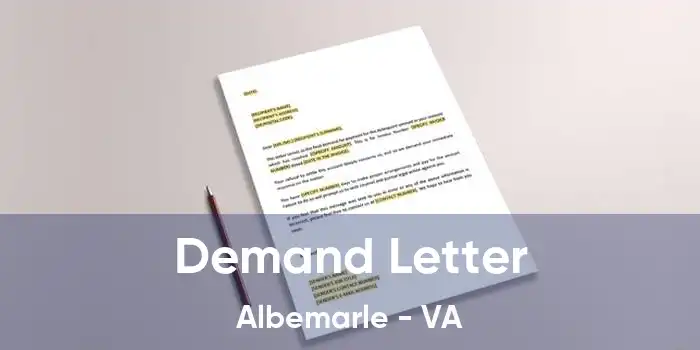 Demand Letter Albemarle - VA