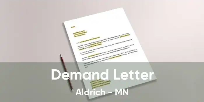 Demand Letter Aldrich - MN