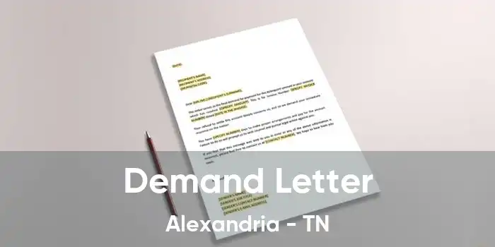 Demand Letter Alexandria - TN