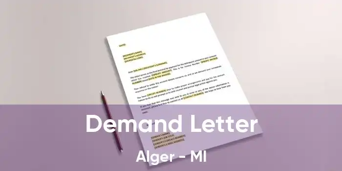 Demand Letter Alger - MI