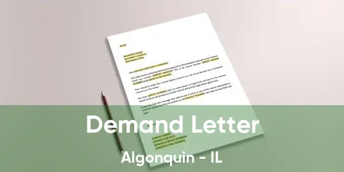 Demand Letter Algonquin - IL