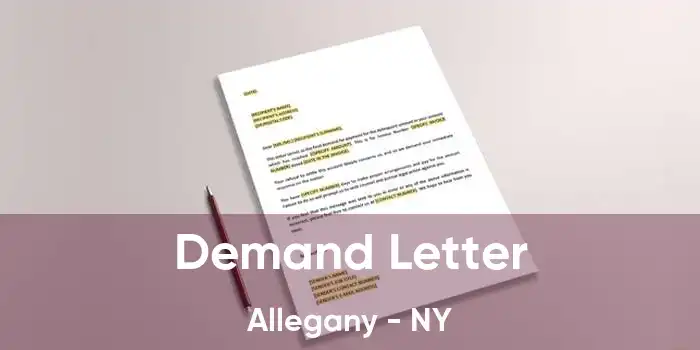 Demand Letter Allegany - NY