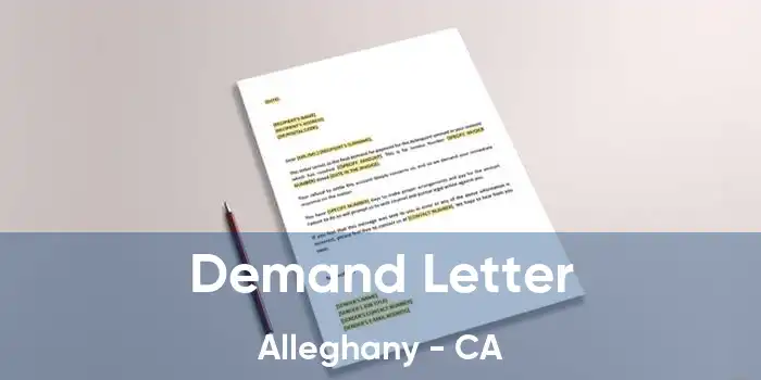 Demand Letter Alleghany - CA