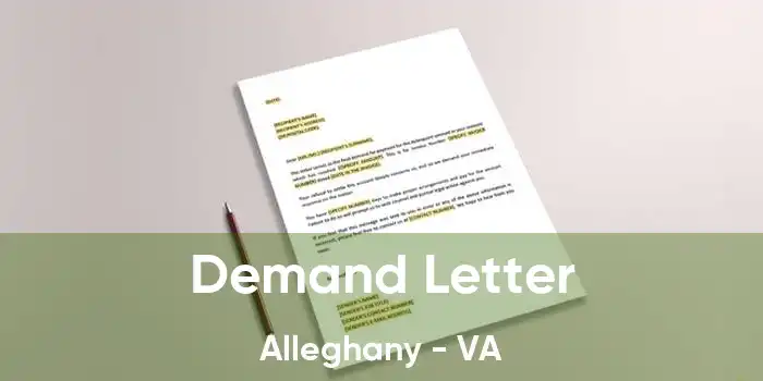 Demand Letter Alleghany - VA