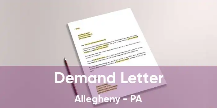 Demand Letter Allegheny - PA