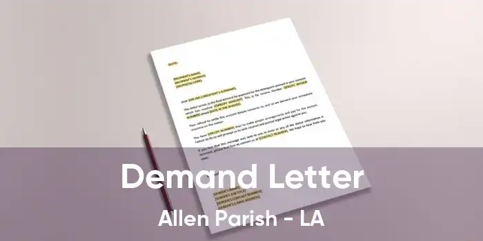 Demand Letter Allen Parish - LA