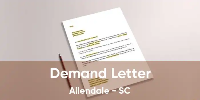 Demand Letter Allendale - SC