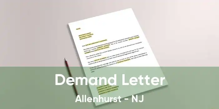 Demand Letter Allenhurst - NJ