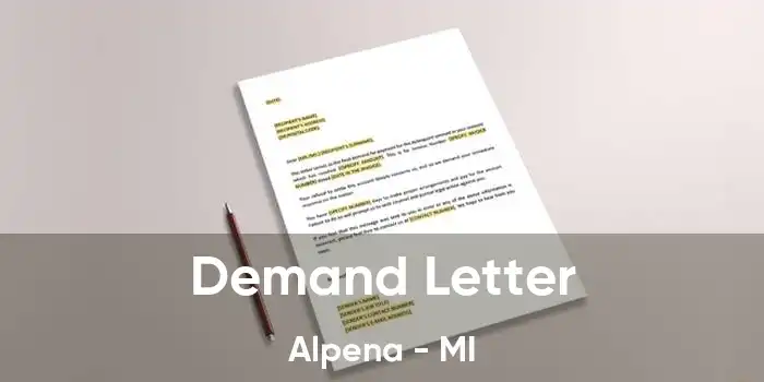 Demand Letter Alpena - MI