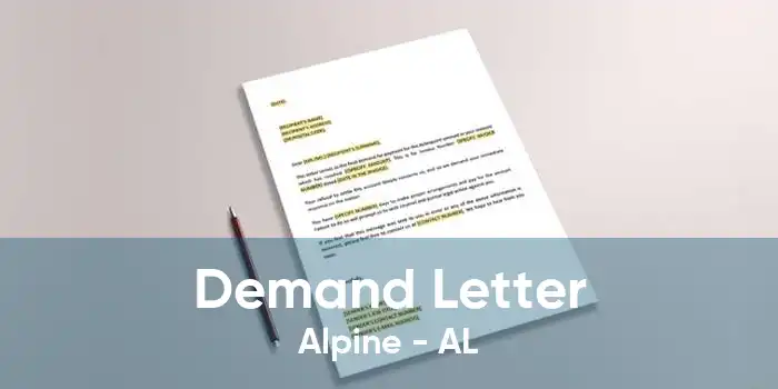 Demand Letter Alpine - AL