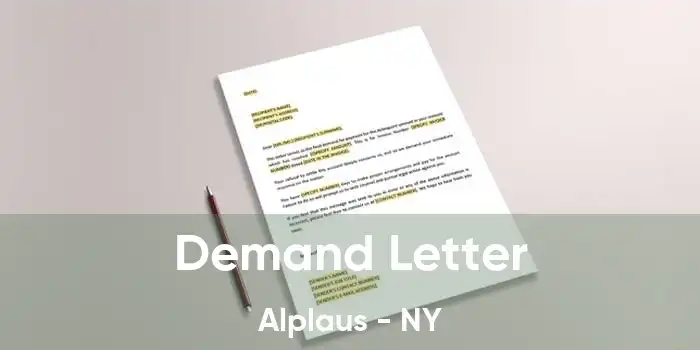 Demand Letter Alplaus - NY