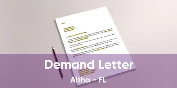 Demand Letter Altha - FL