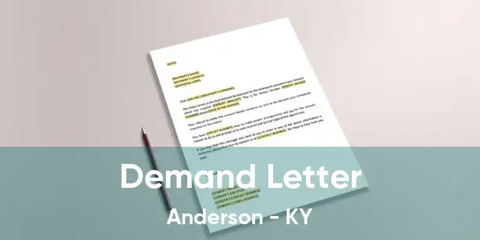  Demand Letter Anderson - KY