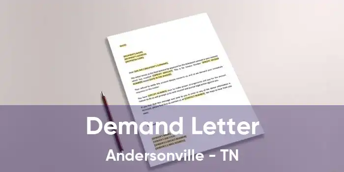 Demand Letter Andersonville - TN