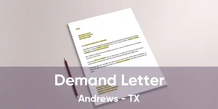 Demand Letter Andrews - TX