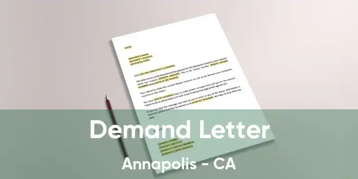 Demand Letter Annapolis - CA