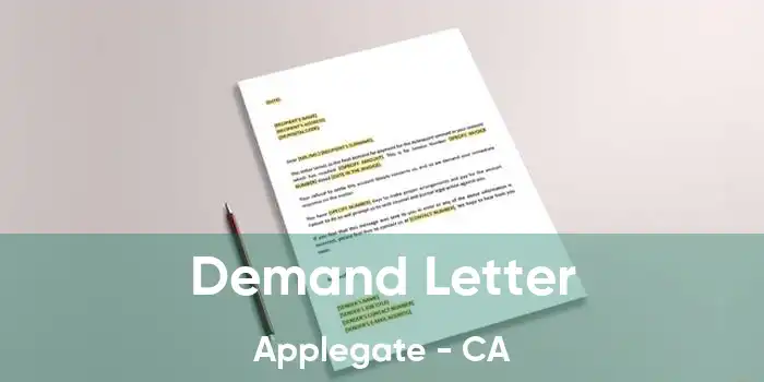 Demand Letter Applegate - CA