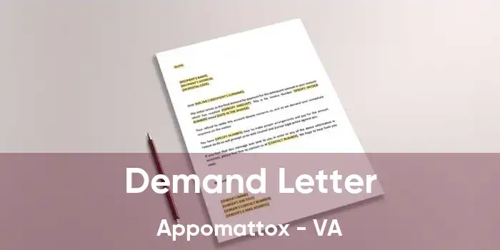 Demand Letter Appomattox - VA