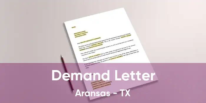 Demand Letter Aransas - TX