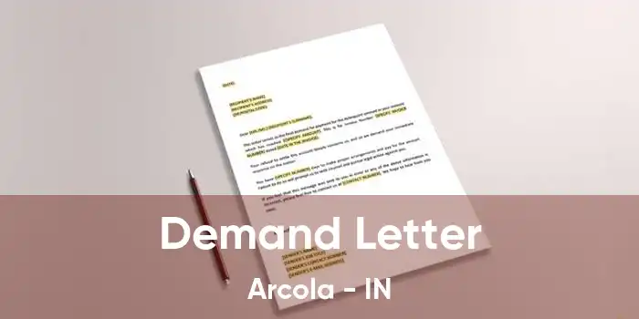 Demand Letter Arcola - IN