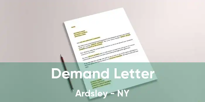 Demand Letter Ardsley - NY