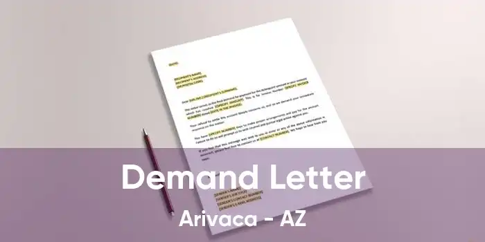 Demand Letter Arivaca - AZ