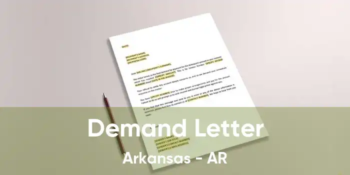 Demand Letter Arkansas - AR