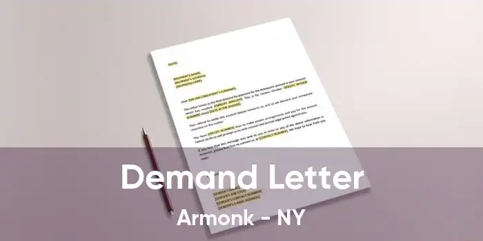 Demand Letter Armonk - NY