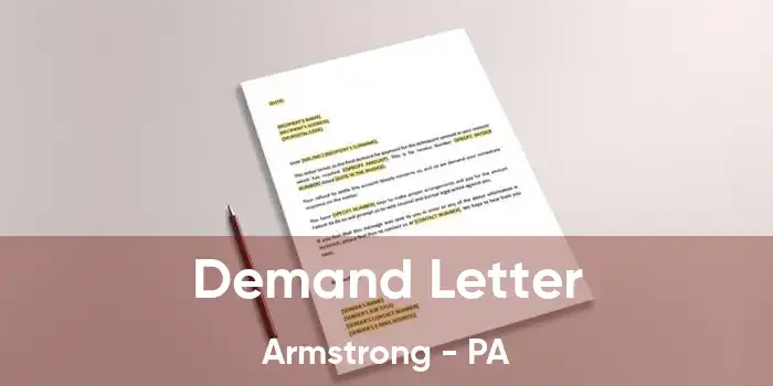 Demand Letter Armstrong - PA