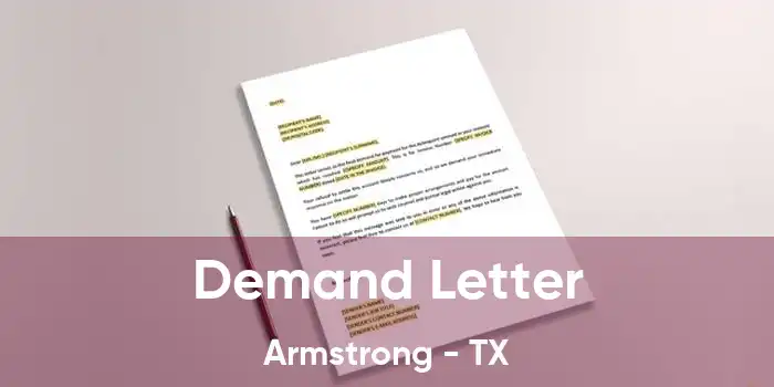 Demand Letter Armstrong - TX