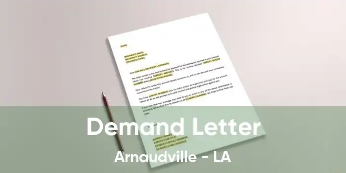 Demand Letter Arnaudville - LA