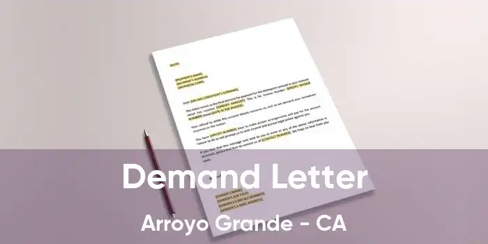 Demand Letter Arroyo Grande - CA