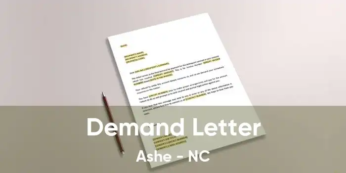 Demand Letter Ashe - NC