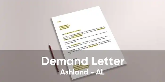 Demand Letter Ashland - AL