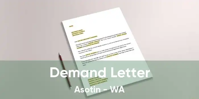 Demand Letter Asotin - WA