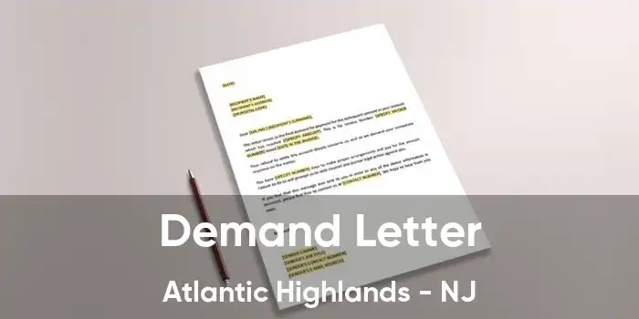 Demand Letter Atlantic Highlands - NJ