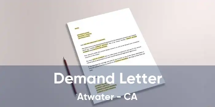 Demand Letter Atwater - CA