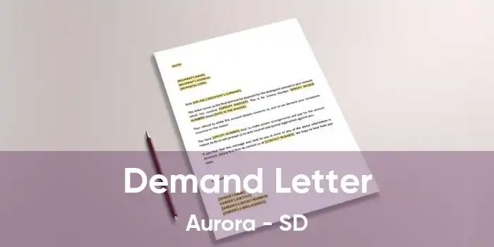 Demand Letter Aurora - SD