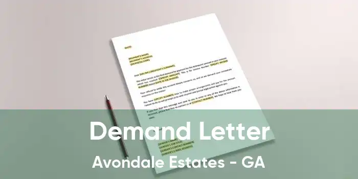 Demand Letter Avondale Estates - GA